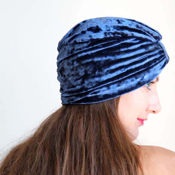 Navy-Blue-Velvet-Turband-View-3