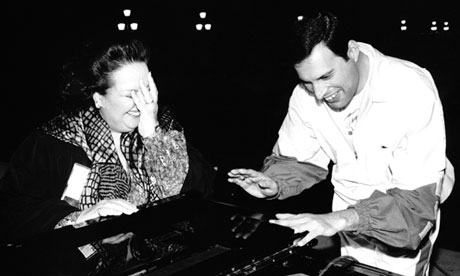 Freddie Mercury and the mezzo-soprano Montserrat Caballé