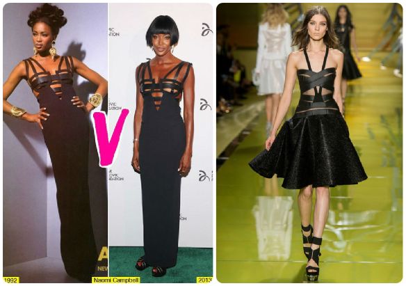 versace-spring-2014-fashion-show-versace-bandage-cutout-flare-dress