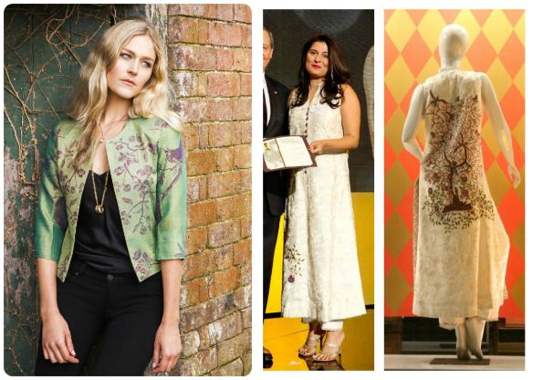 cashmere jacket shibumy style Sharmeen-Obaid-Chinoy-Oscar-Luncheon- sania maskatiya