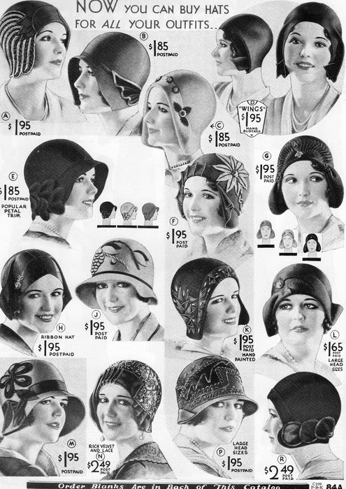 hats of 1930s